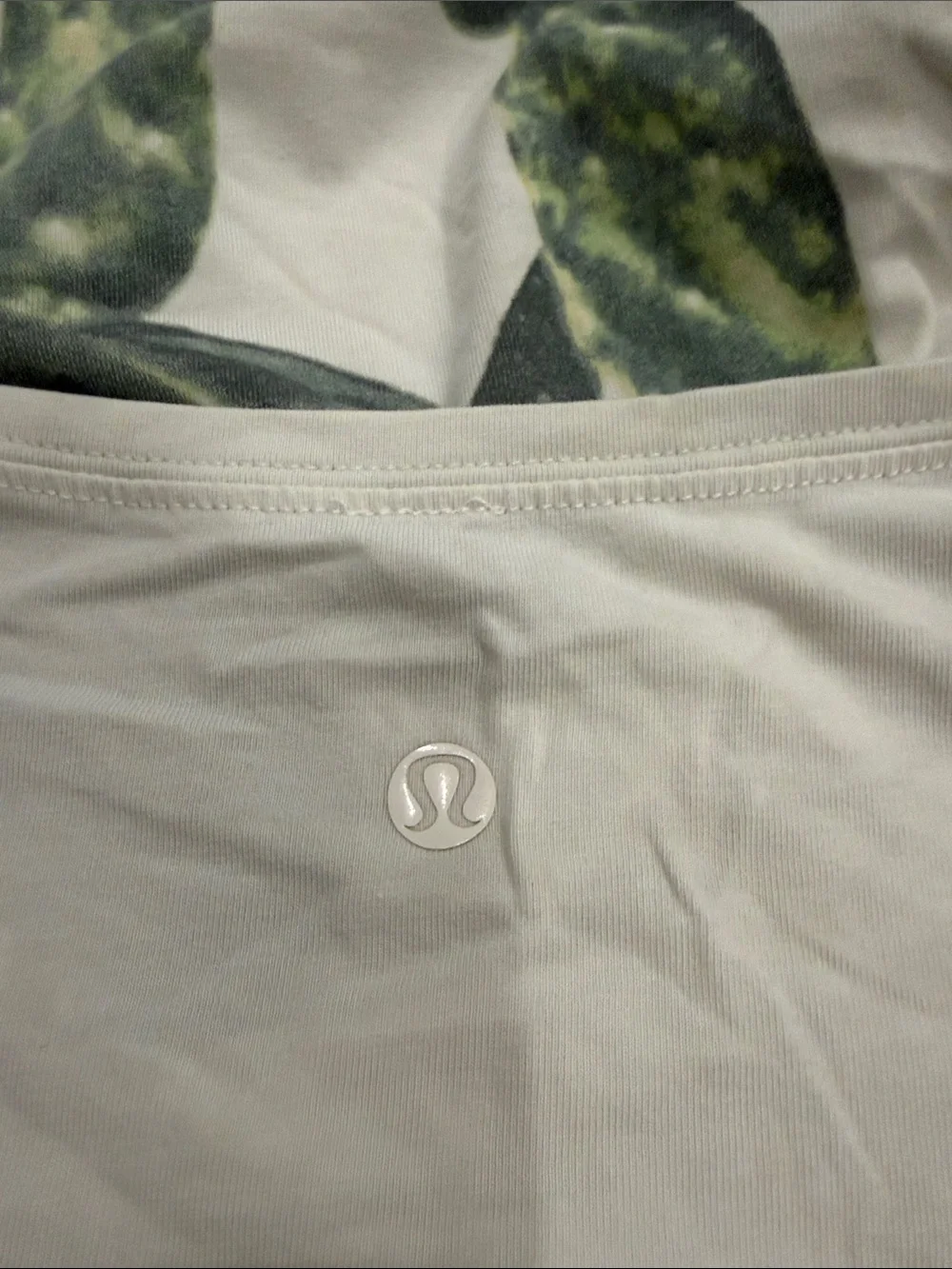 Lululemon Women’s White Long-Sleeve Cactus Graphic Tee